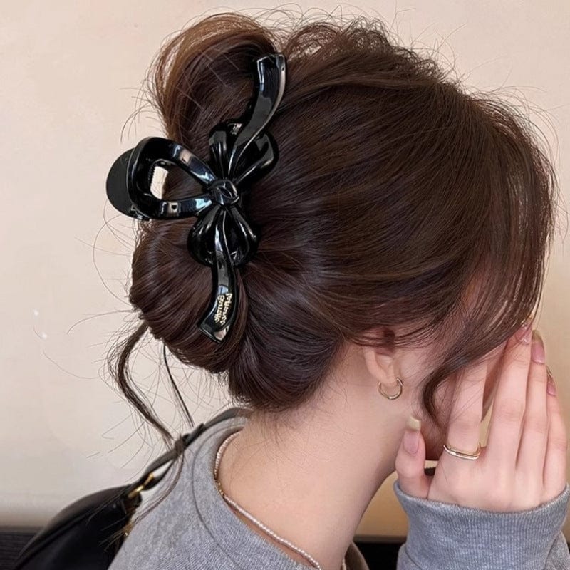 Elegant Ribbon Bowknot Hair Claw Clip