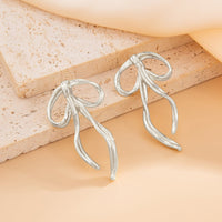 Thumbnail for Elegant Ribbon Bowknot Stud Earrings - ArtGalleryZen