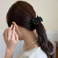 Thumbnail for Elegant Rose Flower Hair Claw - ArtGalleryZen