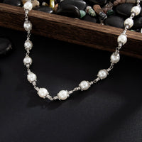 Thumbnail for Elegant Silver Plated Pearl Trouser Chain - ArtGalleryZen
