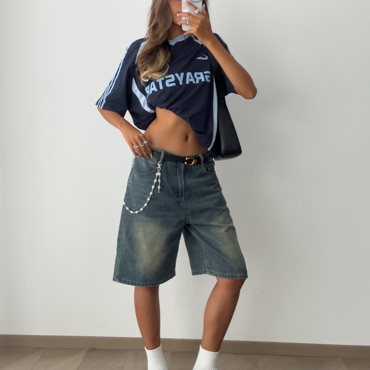 Elegant Silver Plated Pearl Trouser Chain - ArtGalleryZen