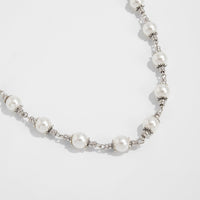 Thumbnail for Elegant Silver Plated Pearl Trouser Chain - ArtGalleryZen
