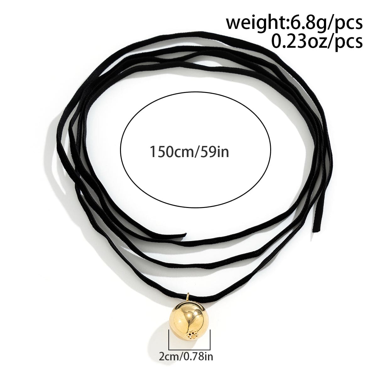 Elegant Velet Orb Pendant Chocker Necklace - ArtGalleryZen