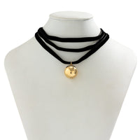 Thumbnail for Elegant Velet Orb Pendant Chocker Necklace - ArtGalleryZen