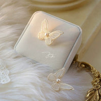 Thumbnail for Embroidery Lace Butterfly Earrings - ArtGalleryZen