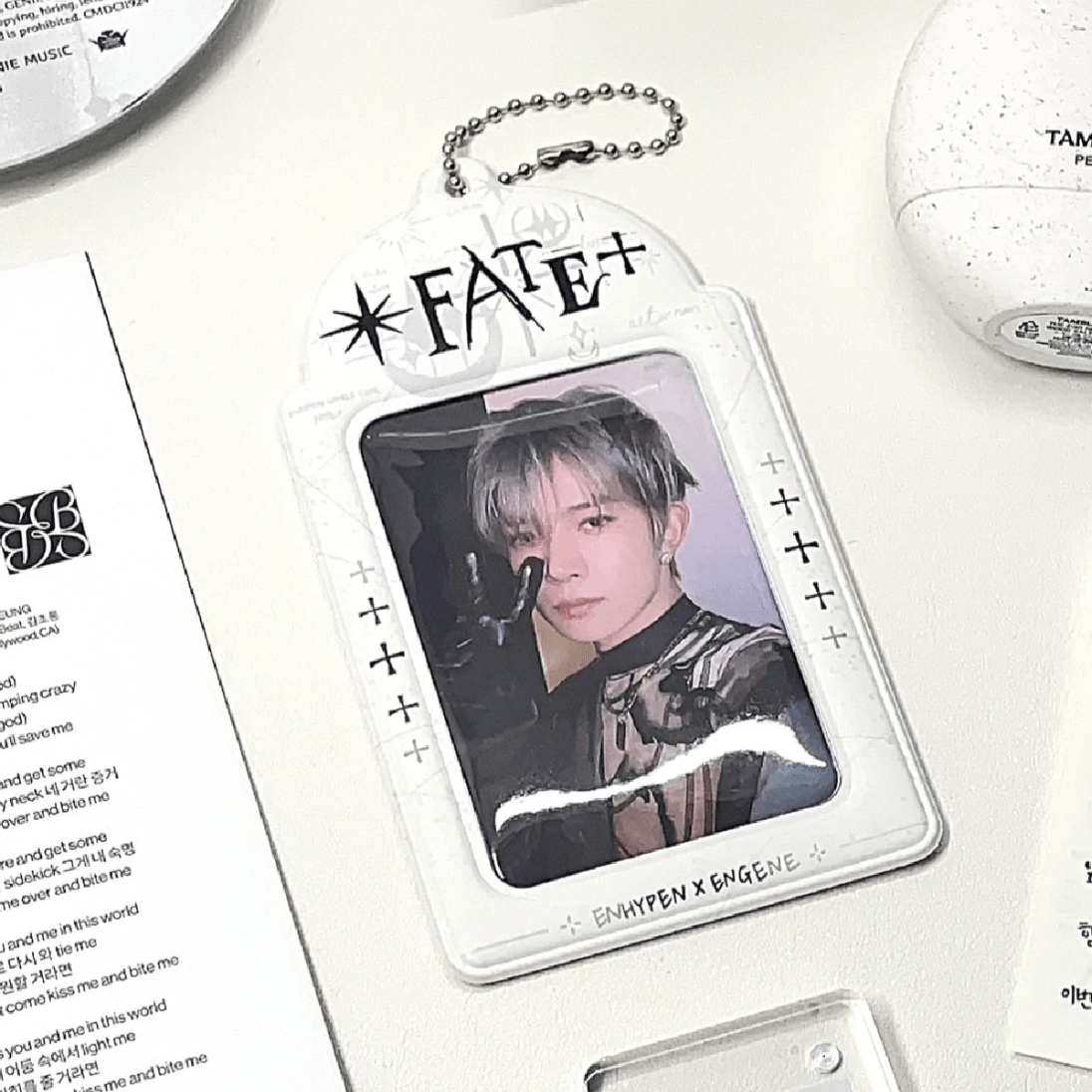 Enhypen Fate Kpop Keychain Photocard Holder - ArtGalleryZen