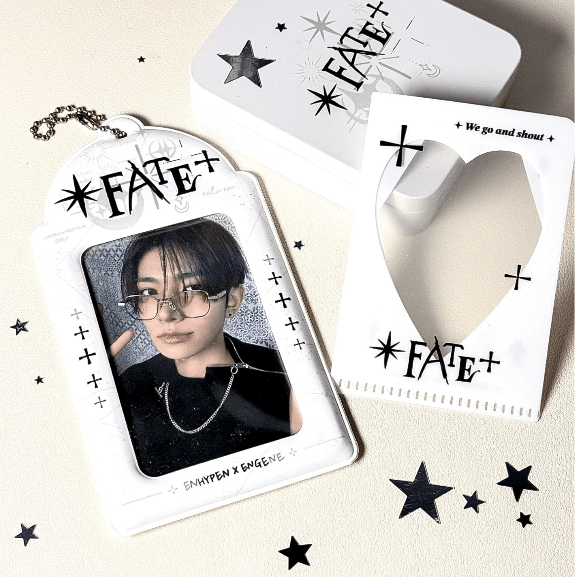 Enhypen Fate Kpop Keychain Photocard Holder - ArtGalleryZen
