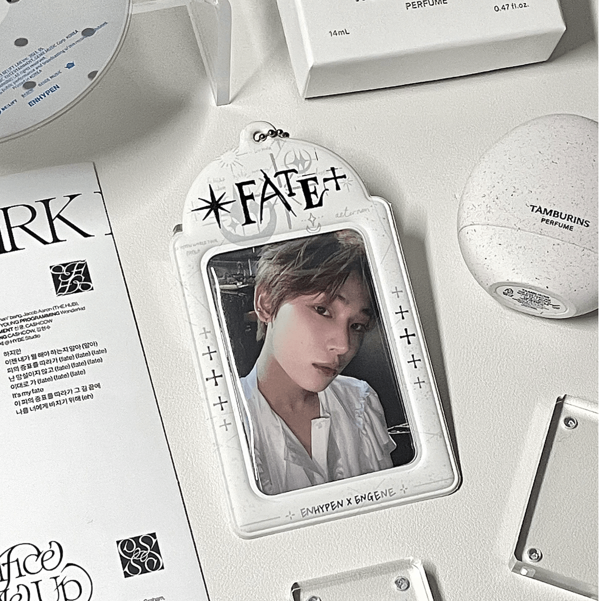 Enhypen Fate Kpop Keychain Photocard Holder - ArtGalleryZen