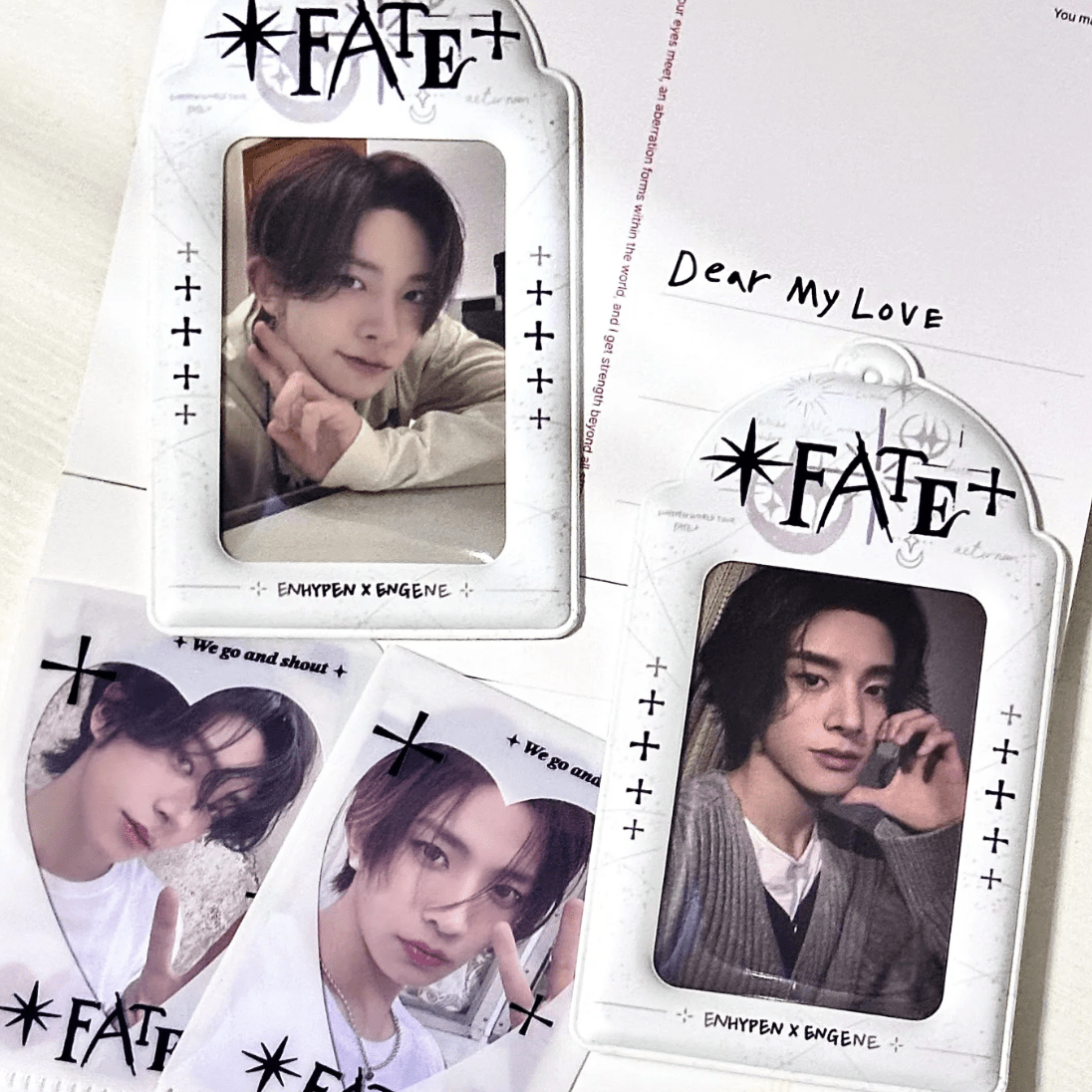 Enhypen Fate Kpop Keychain Photocard Holder - ArtGalleryZen