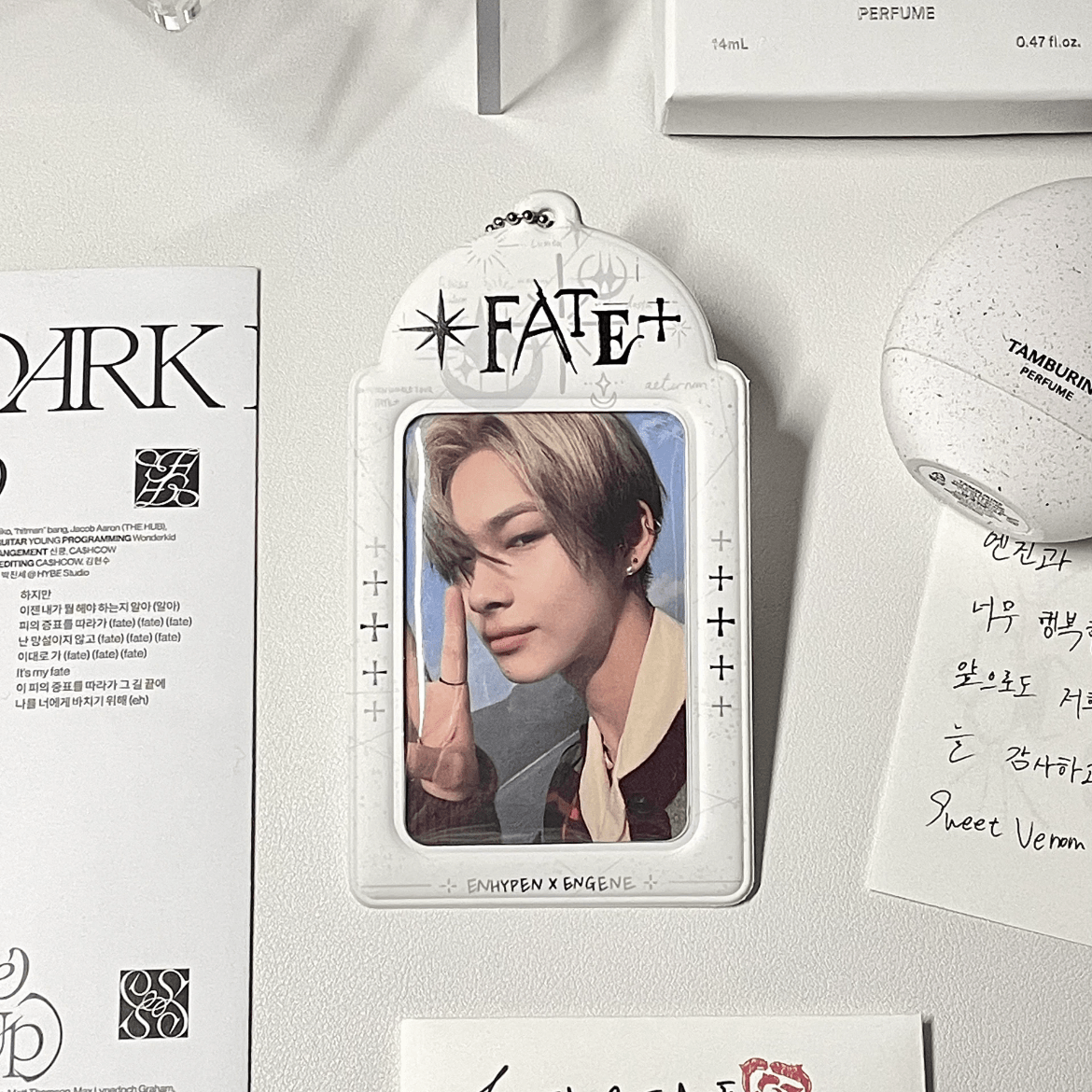 Enhypen Fate Kpop Keychain Photocard Holder - ArtGalleryZen