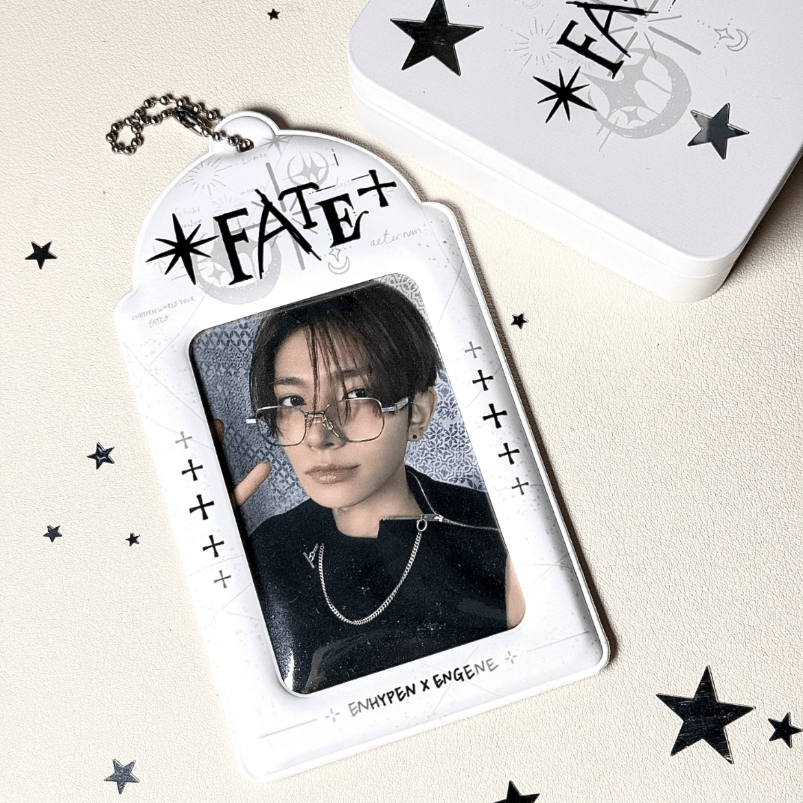 Enhypen Fate Kpop Keychain Photocard Holder - ArtGalleryZen