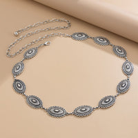 Thumbnail for Ethnic Style Carved Oval Waist Chain
