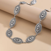 Thumbnail for Ethnic Style Carved Oval Waist Chain