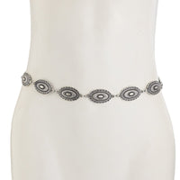 Thumbnail for Ethnic Style Carved Oval Waist Chain