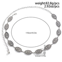 Thumbnail for Ethnic Style Carved Oval Waist Chain