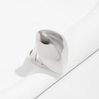 Thumbnail for Exaggerated Chunky Gold Silver Tone Glossy Ring - ArtGalleryZen