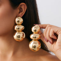 Thumbnail for Exaggerated Circular Oval Splicing Stud Earrings - ArtGalleryZen