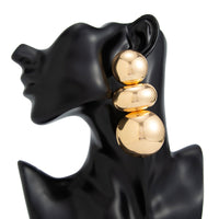 Thumbnail for Exaggerated Circular Oval Splicing Stud Earrings - ArtGalleryZen