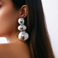 Thumbnail for Exaggerated Circular Oval Splicing Stud Earrings - ArtGalleryZen