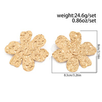 Thumbnail for Exaggerated Gold Silver Plated Flower Earrings - ArtGalleryZen