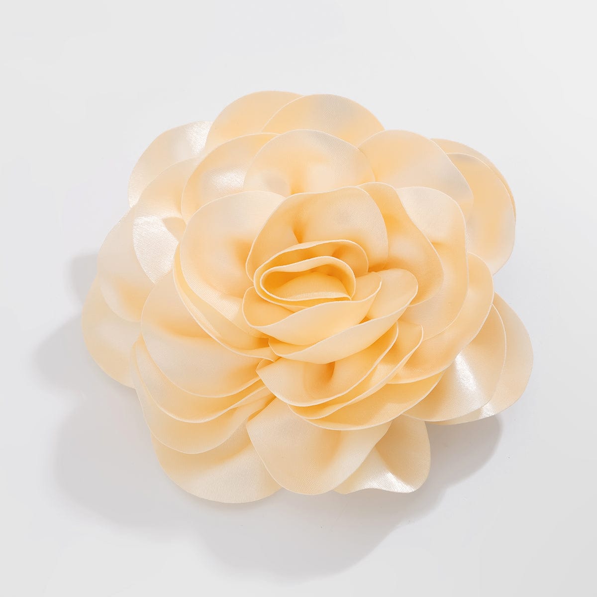 Exaggerated Satin Rose Flower Pin Brooch