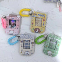 Thumbnail for Foldable Phone Shaped Photocard Holder Keychain - PVC Card Case - ArtGalleryZen