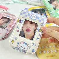 Thumbnail for Foldable Phone Shaped Photocard Holder Keychain - PVC Card Case - ArtGalleryZen