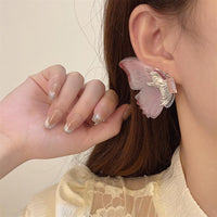 Thumbnail for Forest Style Rhinestone Inlaid Chiffon Butterfly Stud Earrings - ArtGalleryZen