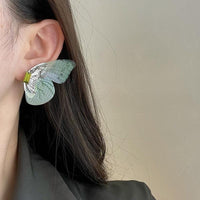 Thumbnail for Forest Style Rhinestone Inlaid Chiffon Butterfly Stud Earrings - ArtGalleryZen