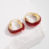 Thumbnail for French Style Enamel U Shaped Earrings