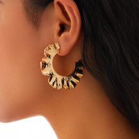 Thumbnail for French Style Gold Silver Plated Ruffle Earrings