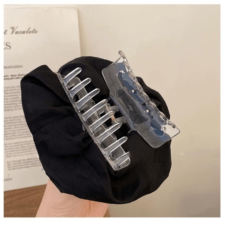 French Temperament Rose Flower Hair Claw Clip - ArtGalleryZen