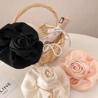 Thumbnail for French Temperament Rose Flower Hair Claw Clip