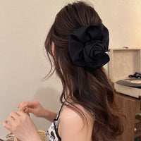 Thumbnail for French Temperament Rose Flower Hair Claw Clip