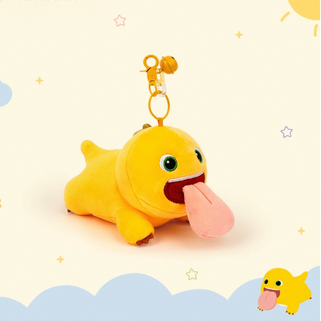 Funny Magnetic Big Tongue Plush Dragon Keychain Doll - ArtGalleryZen