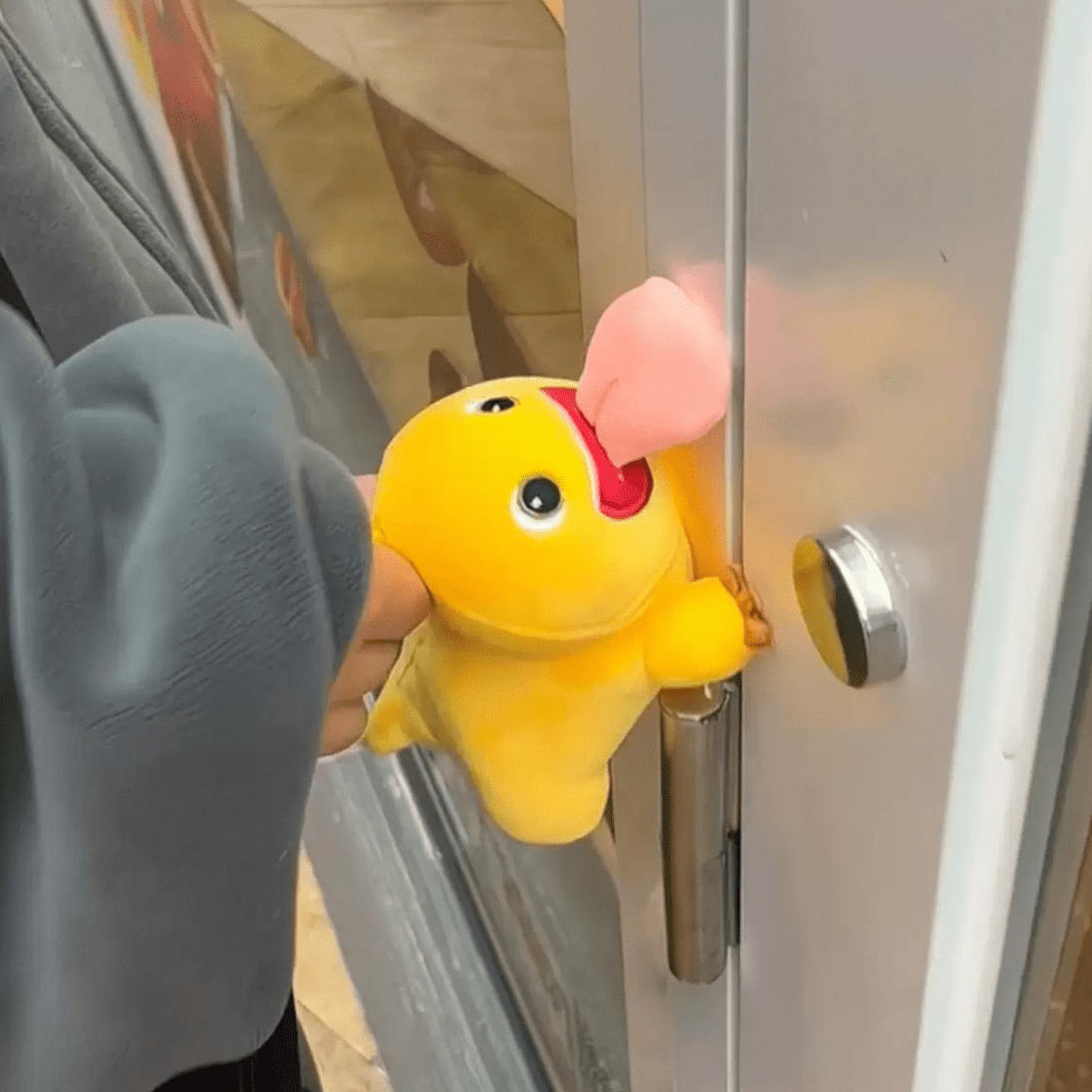 Funny Magnetic Big Tongue Plush Dragon Keychain Doll - ArtGalleryZen