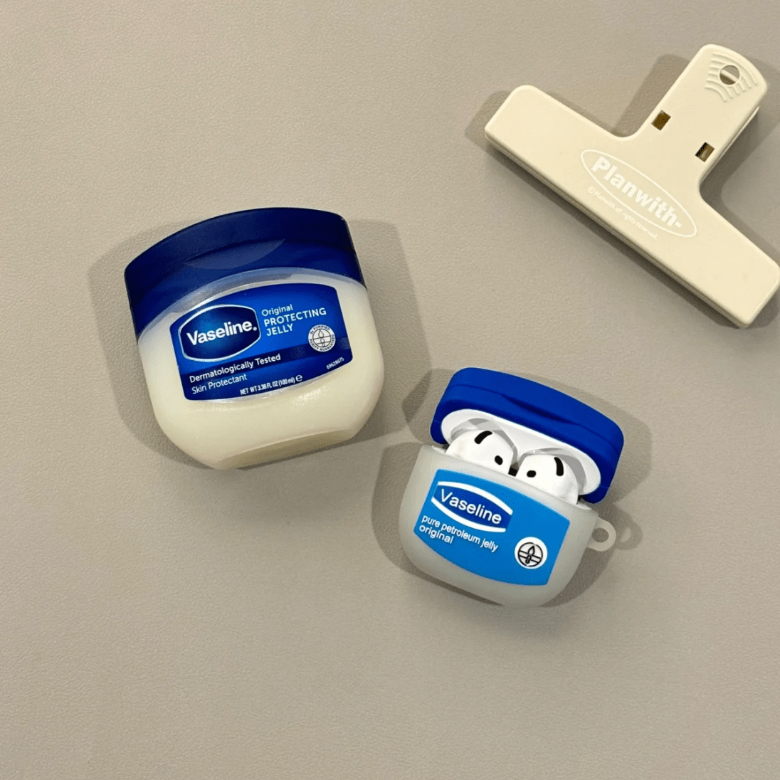 Funny Vaseline Silicone AirPods Earphone Case - ArtGalleryZen