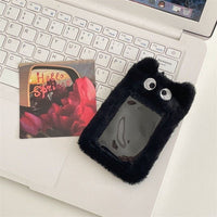 Thumbnail for Furry Bunny Cat Pudding Kpop Keychain Plush Photocard Holder - ArtGalleryZen