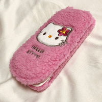 Thumbnail for Furry Embroidery Hello Kitty Mirror Flip iPhone Case