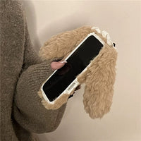 Thumbnail for Furry Polka Dot Bowknot Bunny iPhone Case - ArtGalleryZen