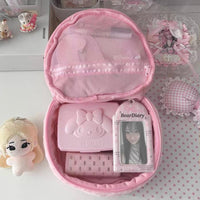 Thumbnail for Furry Strawberry Makeup Bag Portable Travel Large Capacity Storage Bag - ArtGalleryZen