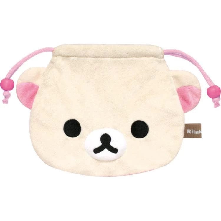Genuine Rilakkuma Plush Drawstring Pouch Bag - ArtGalleryZen
