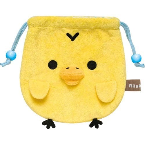 Genuine Rilakkuma Plush Drawstring Pouch Bag - ArtGalleryZen
