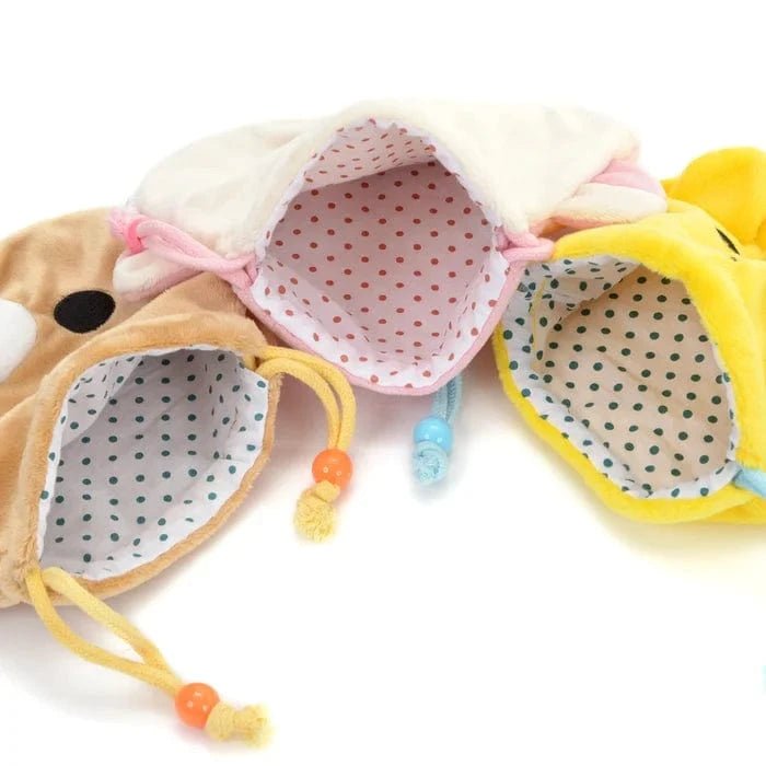 Genuine Rilakkuma Plush Drawstring Pouch Bag - ArtGalleryZen