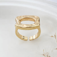 Thumbnail for Geometic Irregular Hollow Square Open Ring