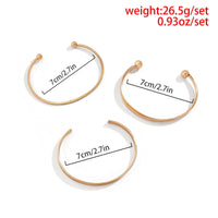 Thumbnail for Geometric 3 Pieces Bangle Bracelet Set - ArtGalleryZen