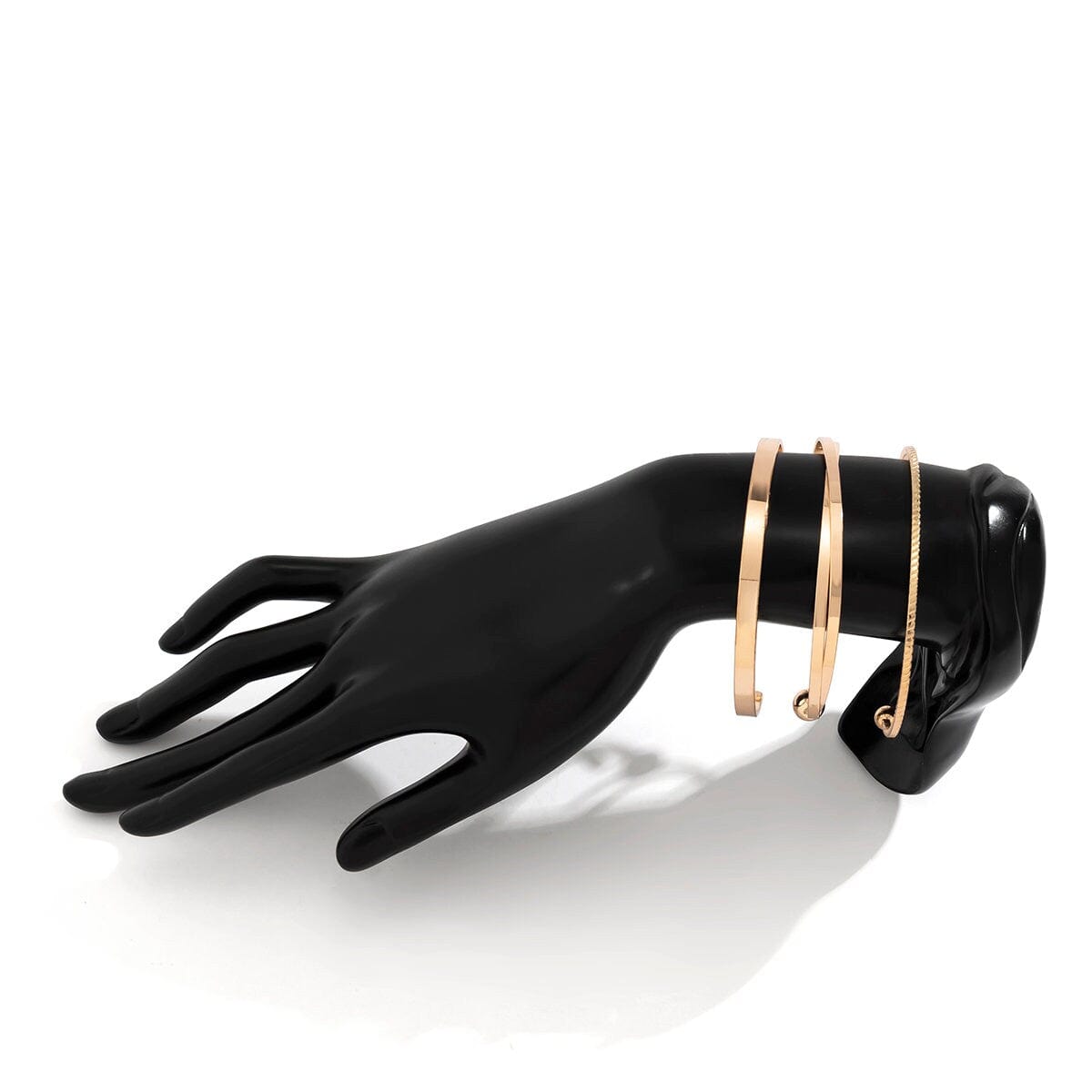 Geometric 3 Pieces Bangle Bracelet Set - ArtGalleryZen