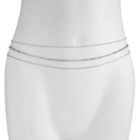 Thumbnail for Geometric 3pcs Figaro Saturn Belly Chain Set - ArtGalleryZen