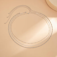 Thumbnail for Geometric 3pcs Figaro Saturn Belly Chain Set - ArtGalleryZen