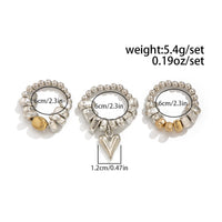 Thumbnail for Geometric 3pcs Heart Charm Irregular Beaded Ring Set - ArtGalleryZen